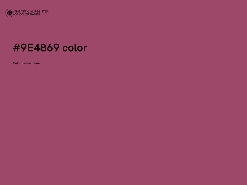 #9E4869 color image