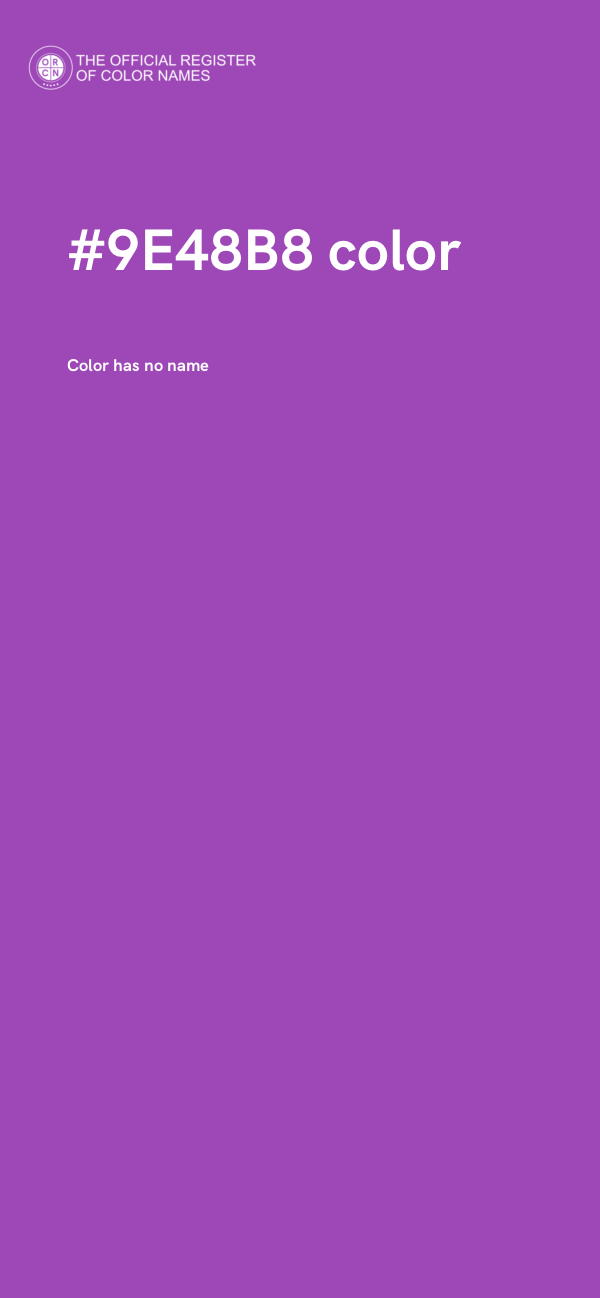 #9E48B8 color image