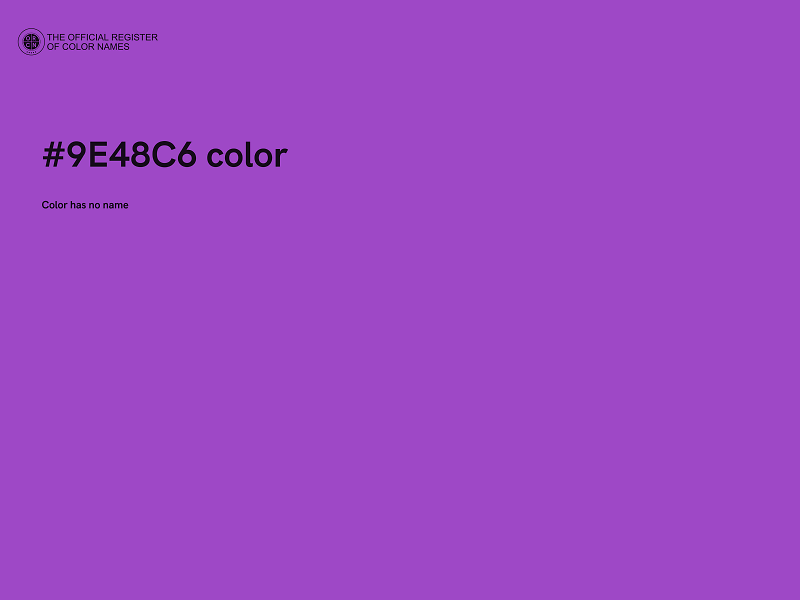 #9E48C6 color image