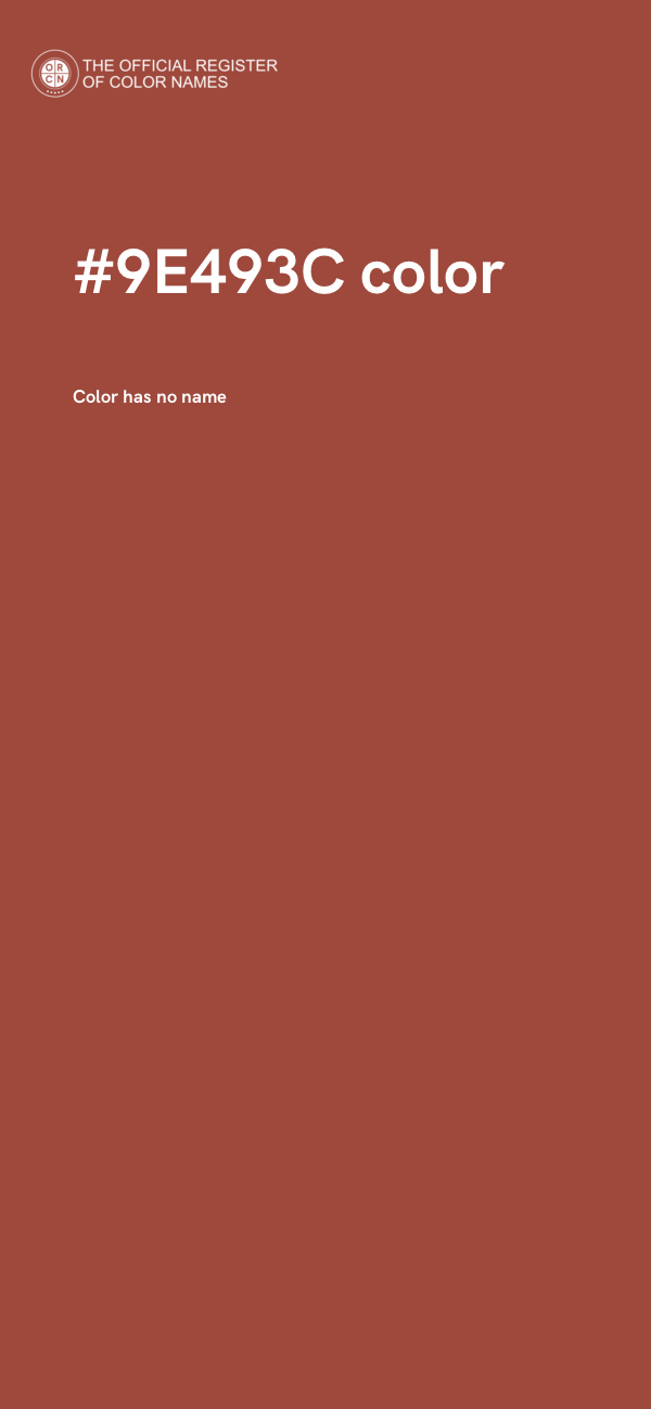 #9E493C color image