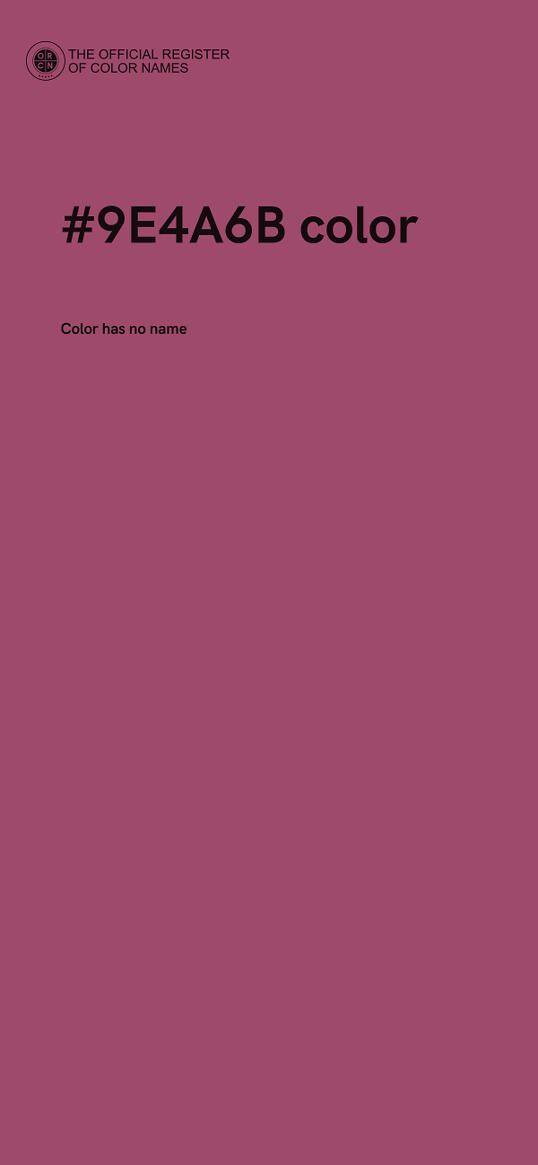 #9E4A6B color image