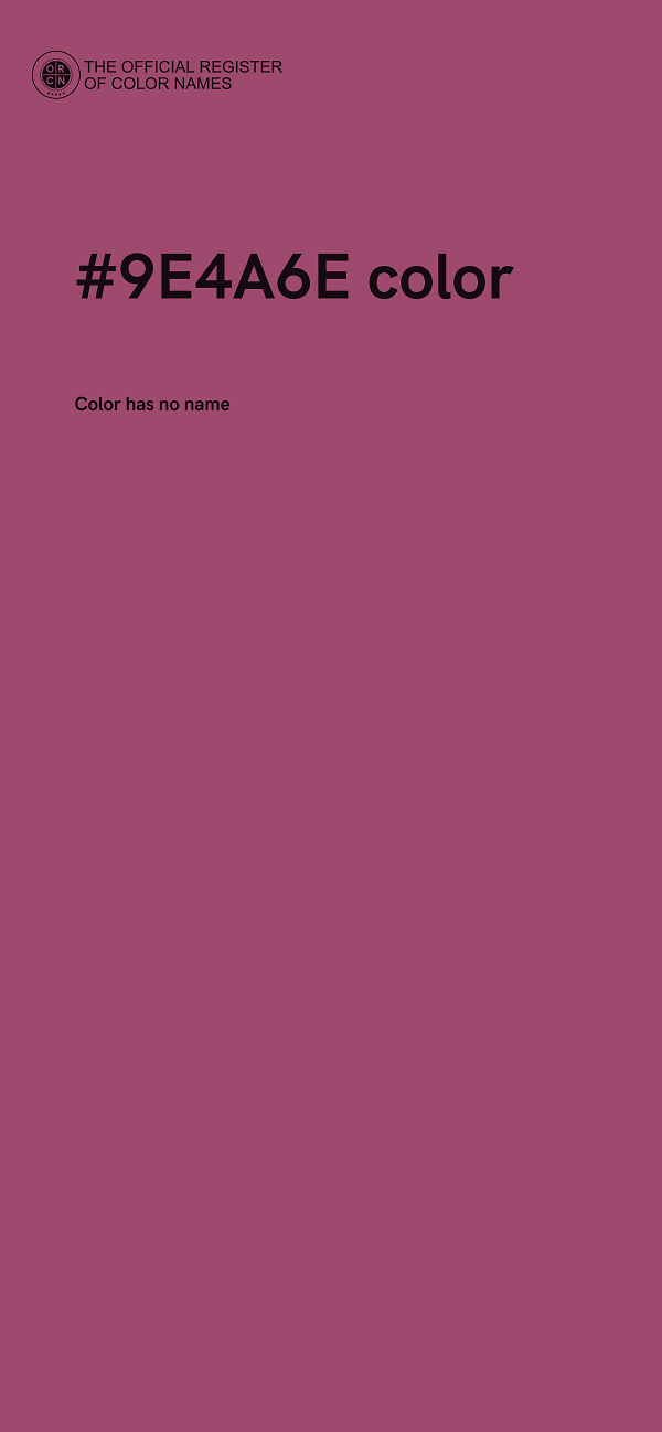 #9E4A6E color image