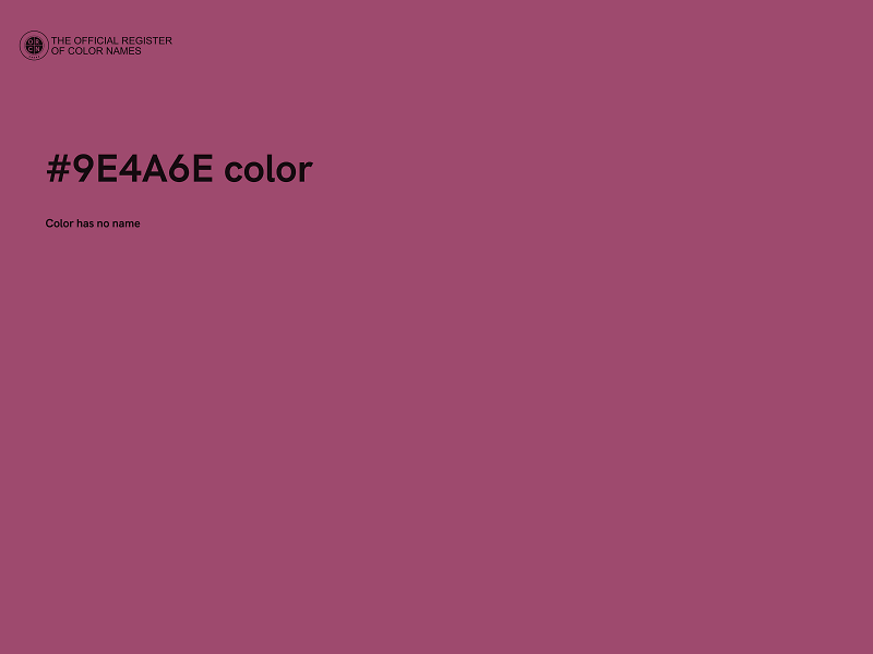 #9E4A6E color image