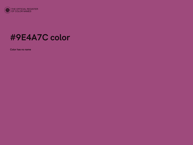 #9E4A7C color image