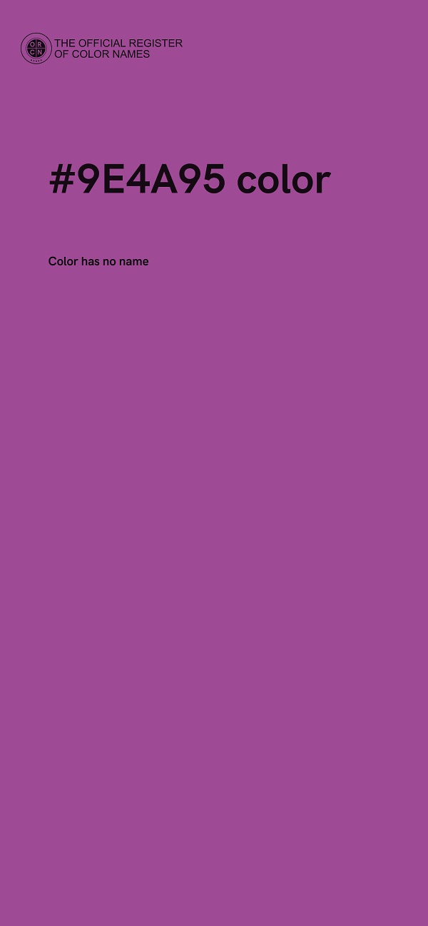 #9E4A95 color image