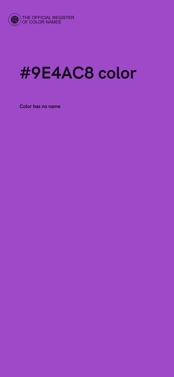 #9E4AC8 color image