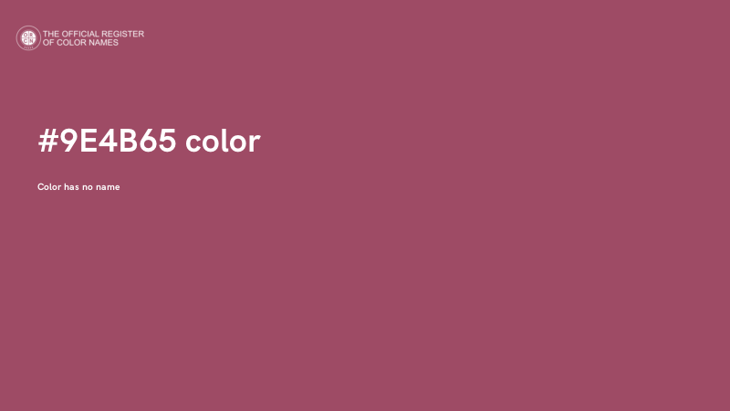 #9E4B65 color image