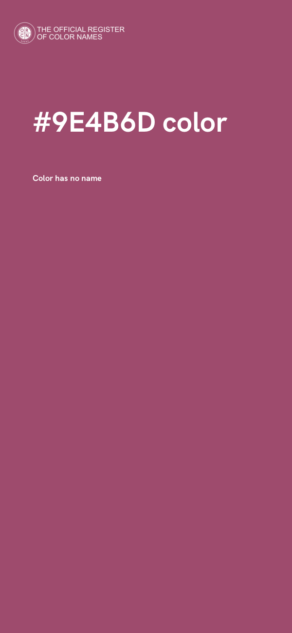 #9E4B6D color image