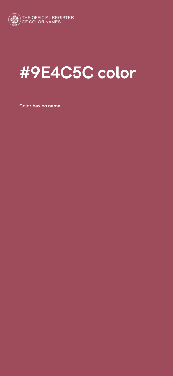 #9E4C5C color image