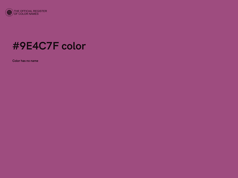 #9E4C7F color image