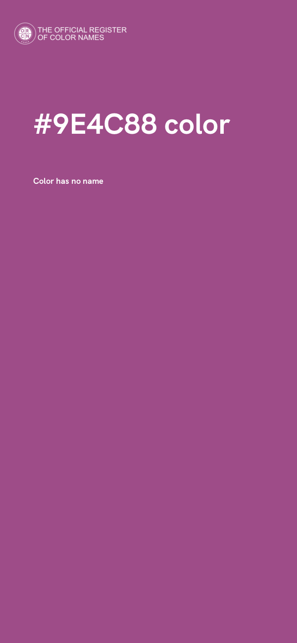 #9E4C88 color image