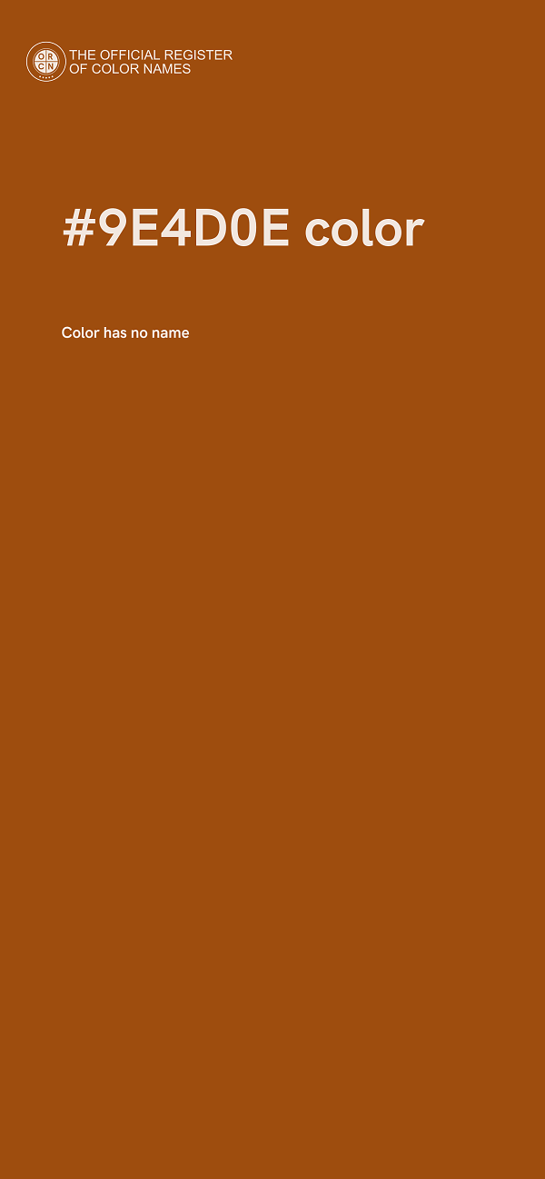 #9E4D0E color image