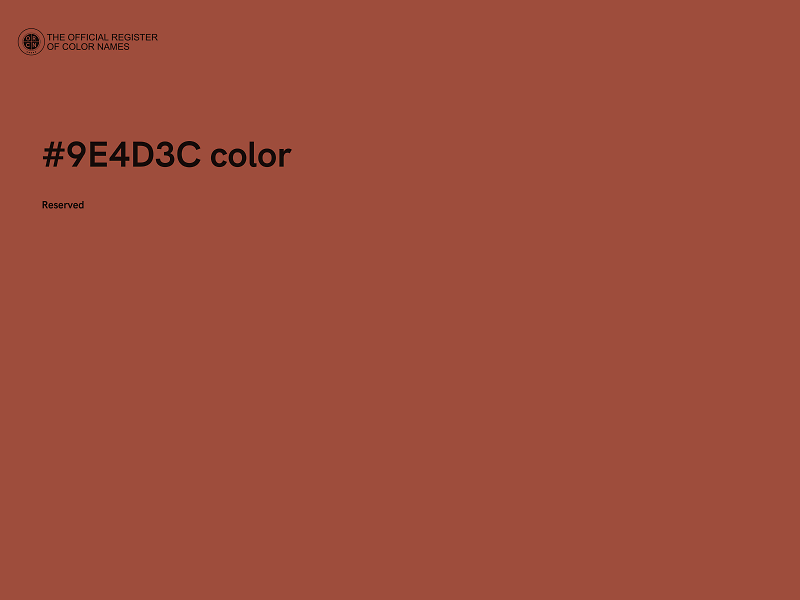 #9E4D3C color image
