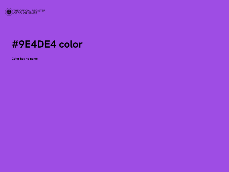 #9E4DE4 color image