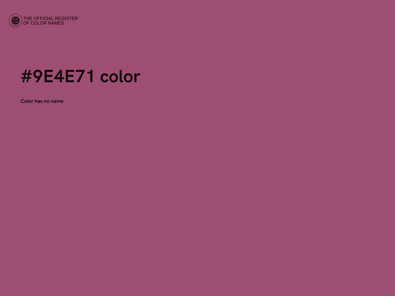 #9E4E71 color image