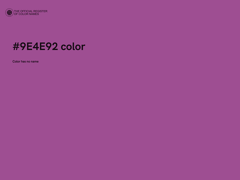 #9E4E92 color image
