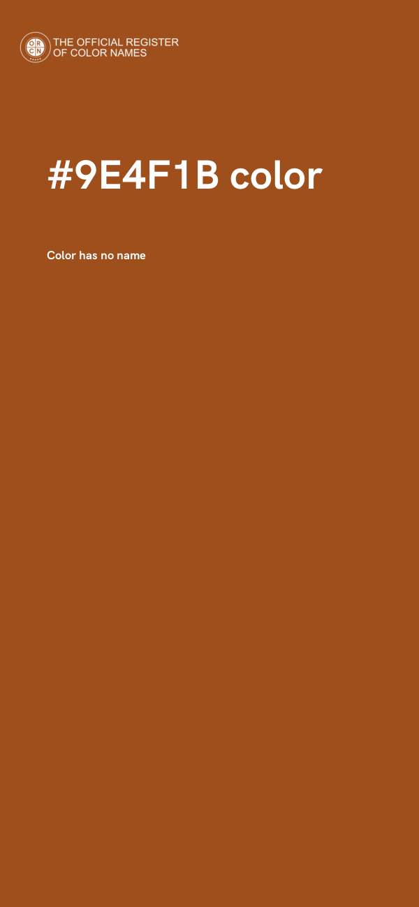 #9E4F1B color image