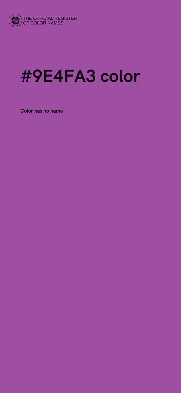 #9E4FA3 color image