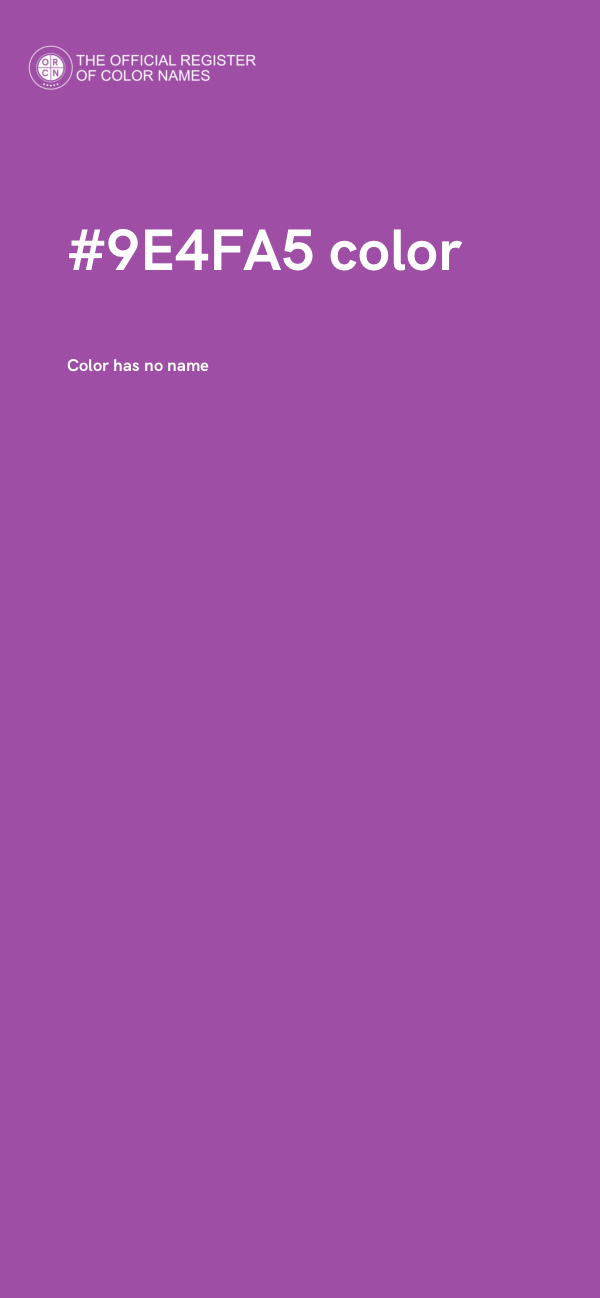 #9E4FA5 color image