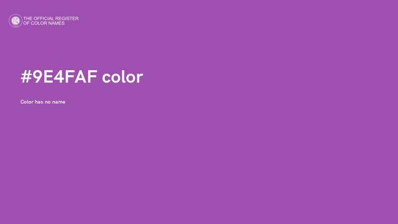 #9E4FAF color image
