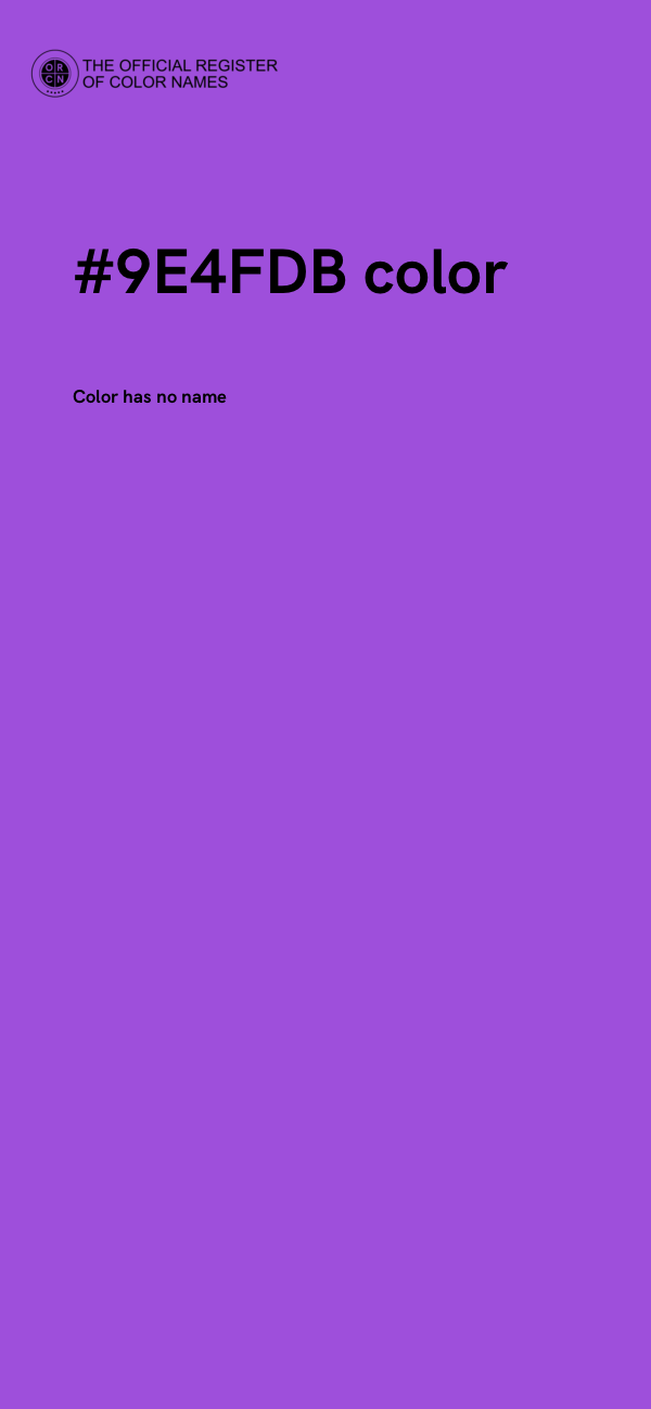 #9E4FDB color image