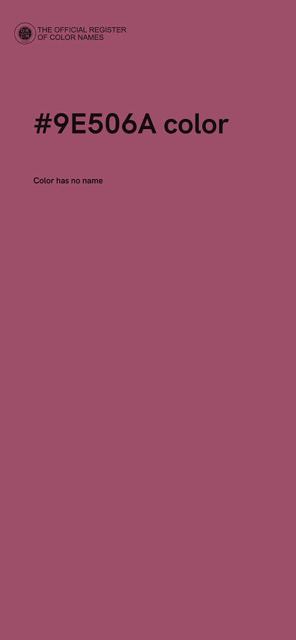 #9E506A color image