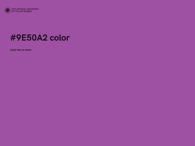 #9E50A2 color image