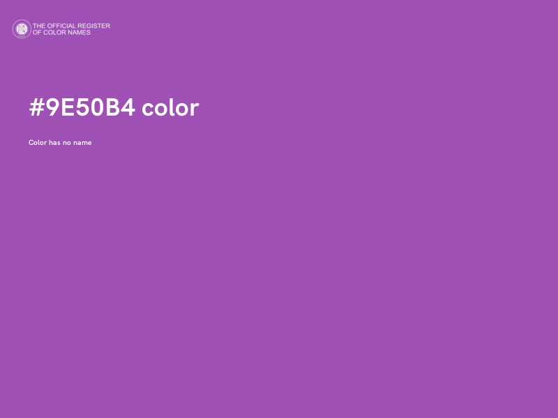 #9E50B4 color image