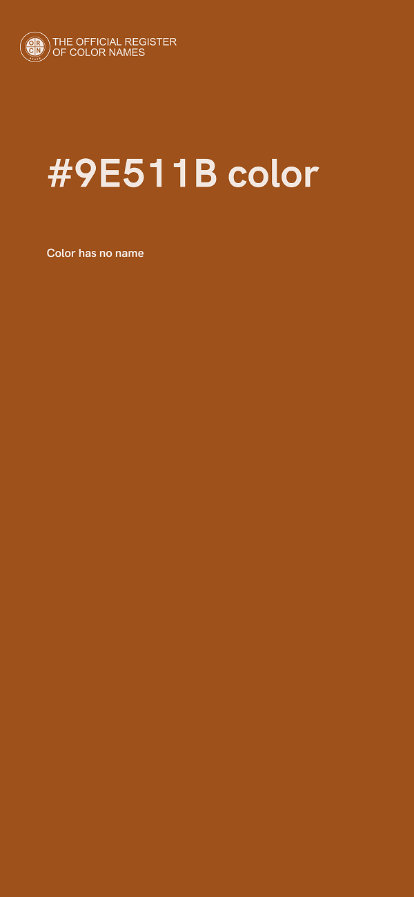 #9E511B color image