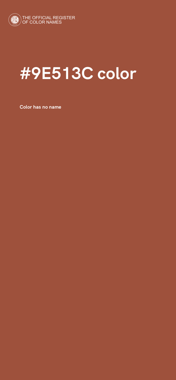#9E513C color image