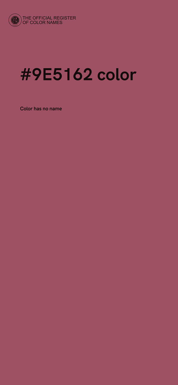 #9E5162 color image