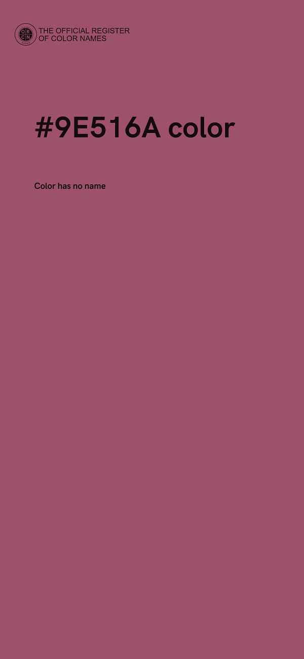 #9E516A color image