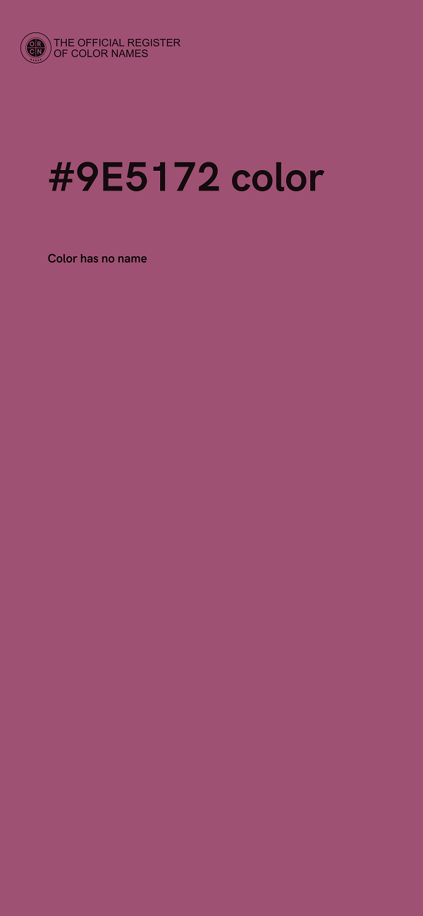 #9E5172 color image