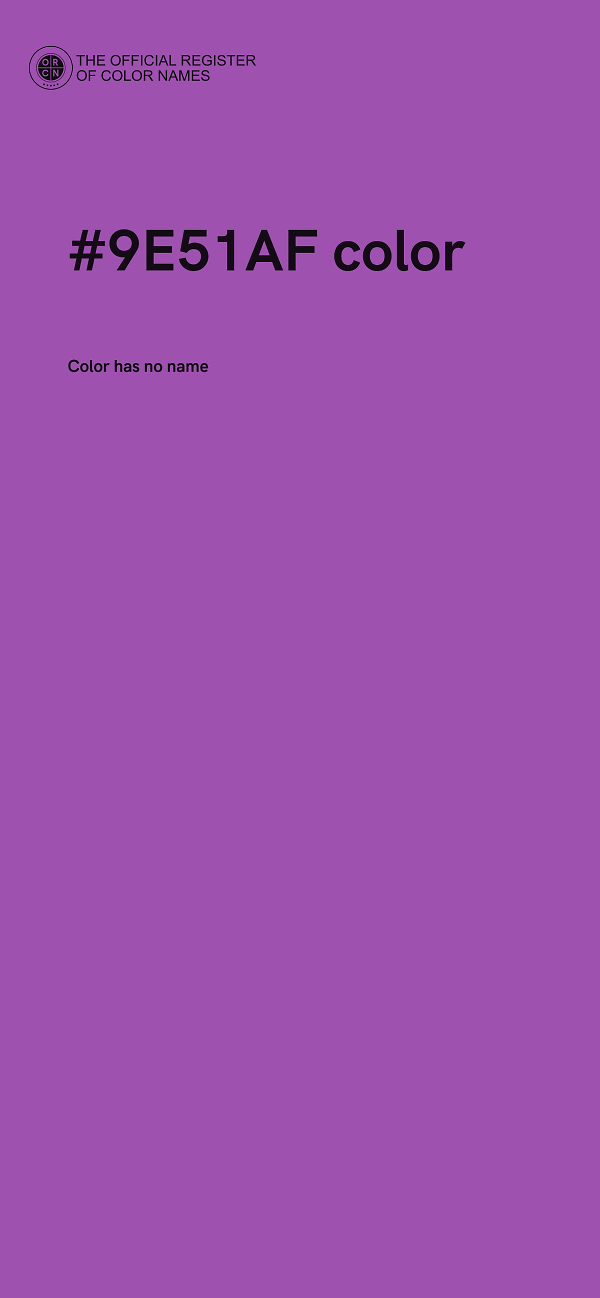 #9E51AF color image