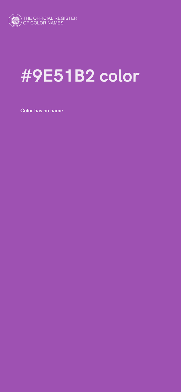 #9E51B2 color image