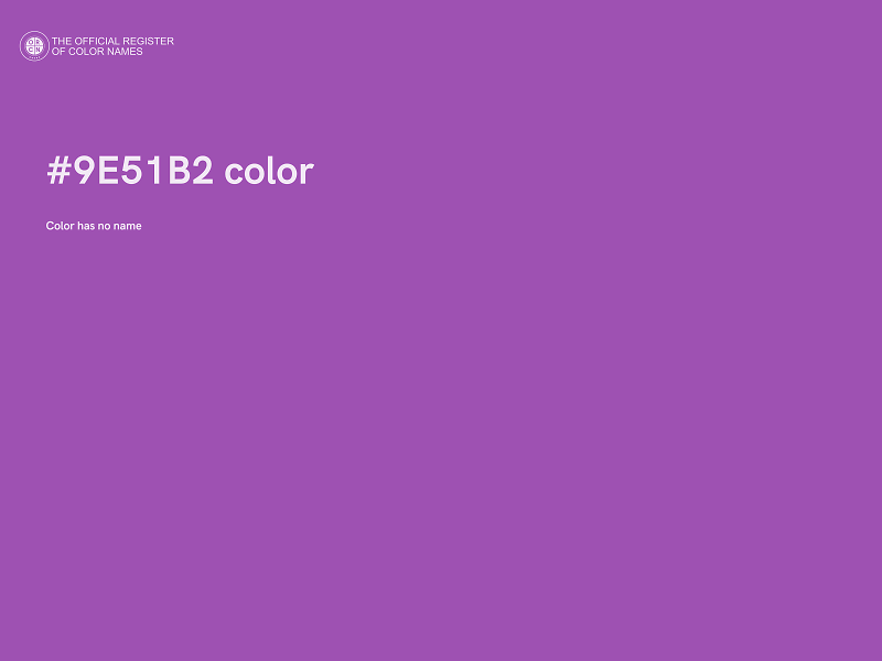 #9E51B2 color image