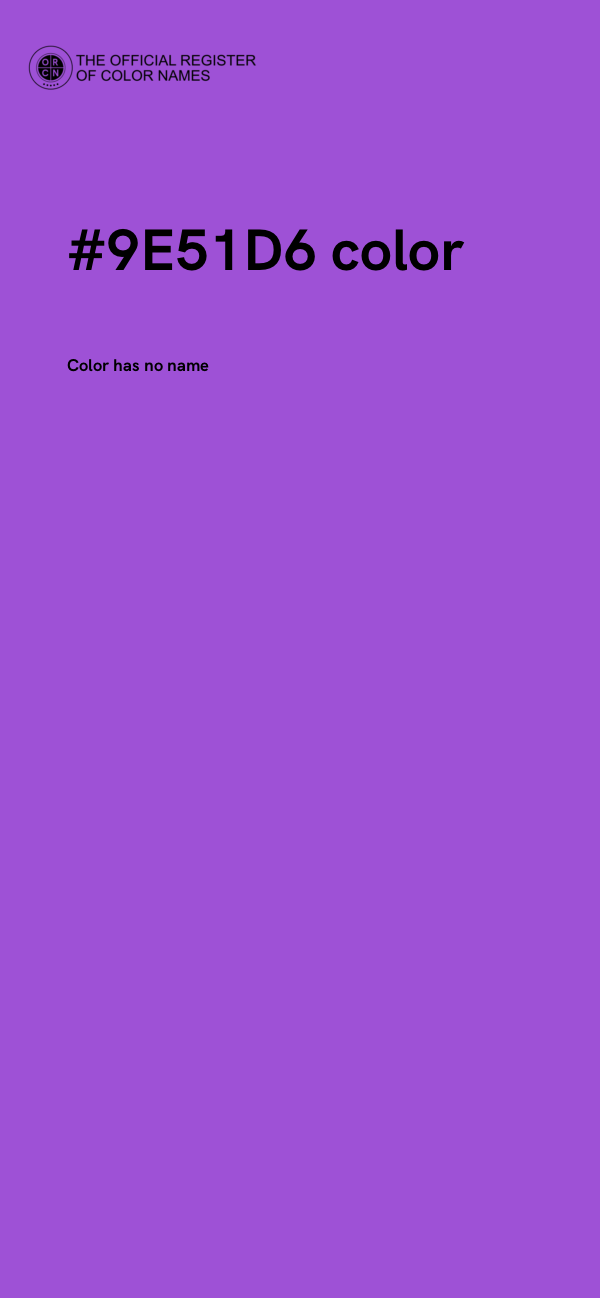 #9E51D6 color image
