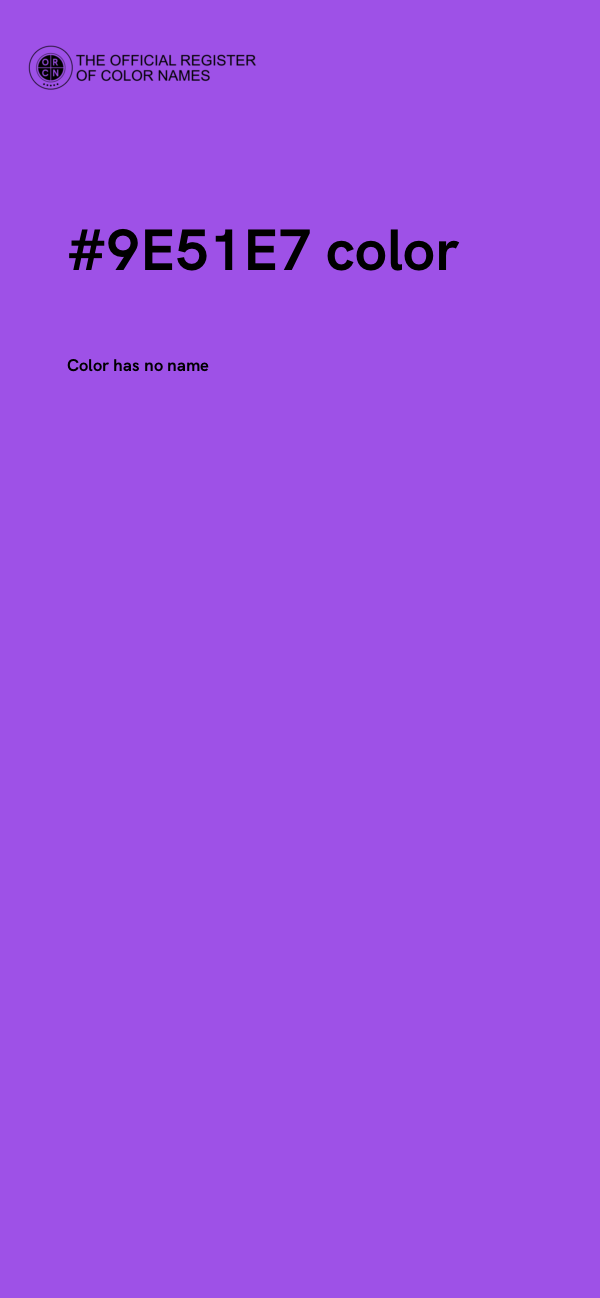 #9E51E7 color image