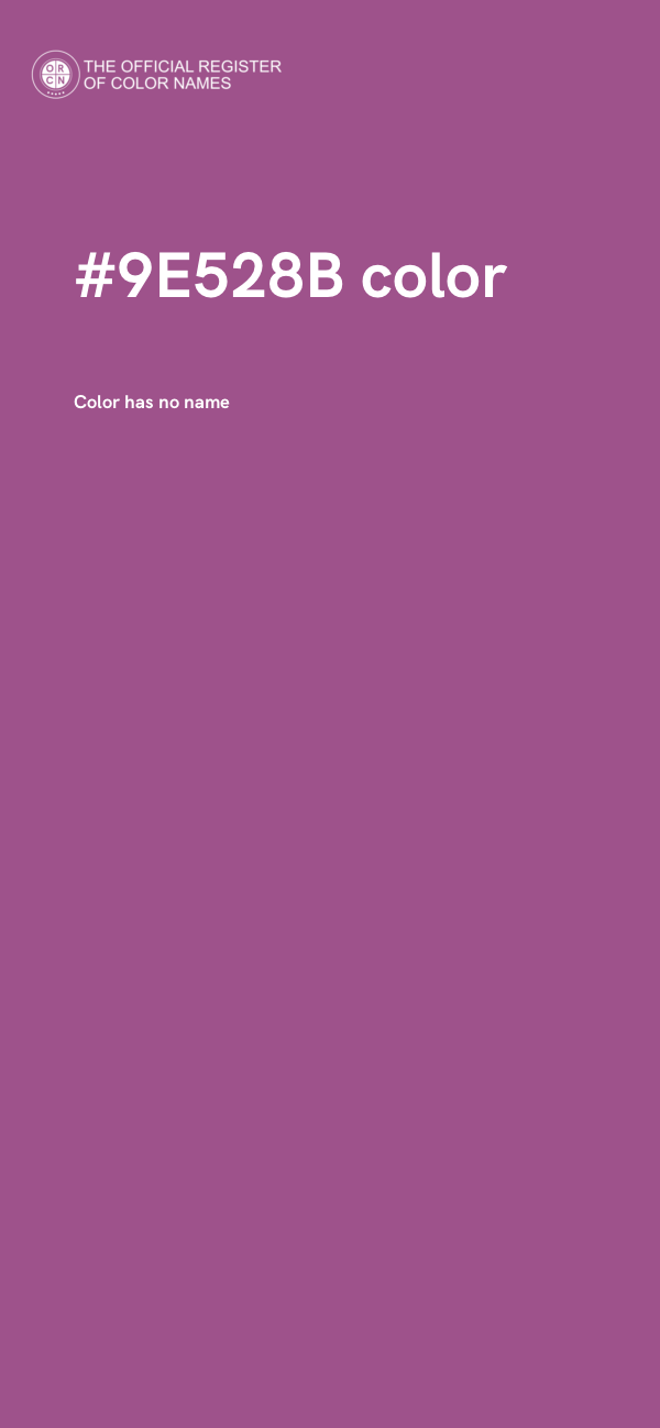 #9E528B color image