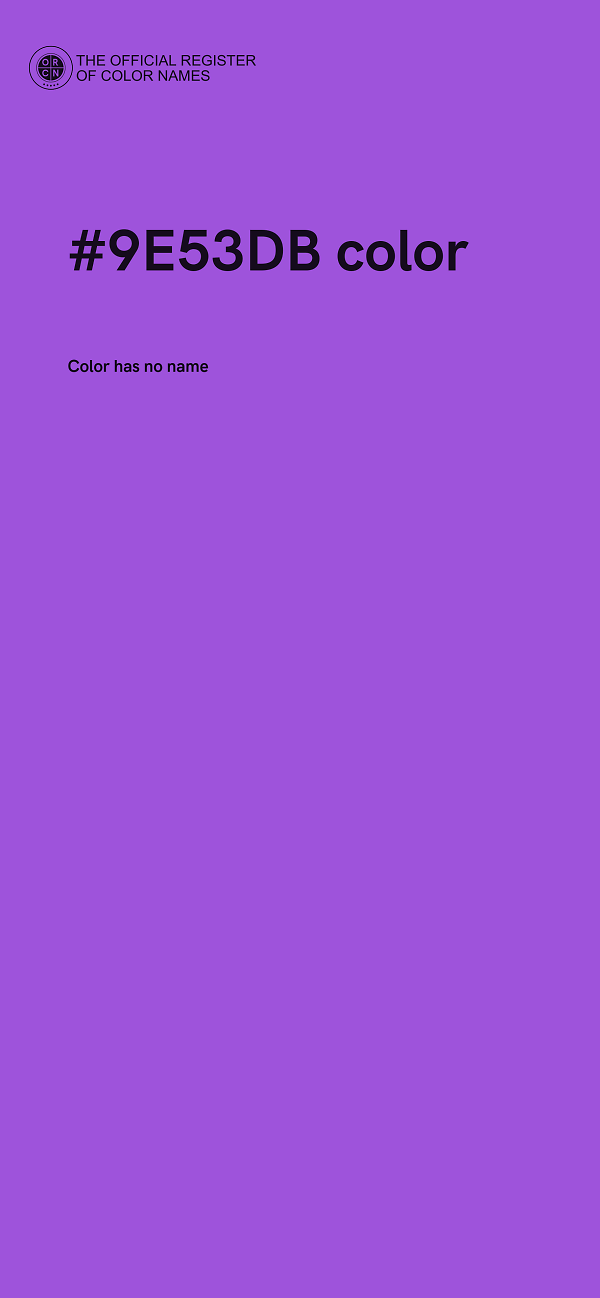 #9E53DB color image
