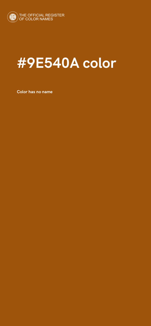#9E540A color image