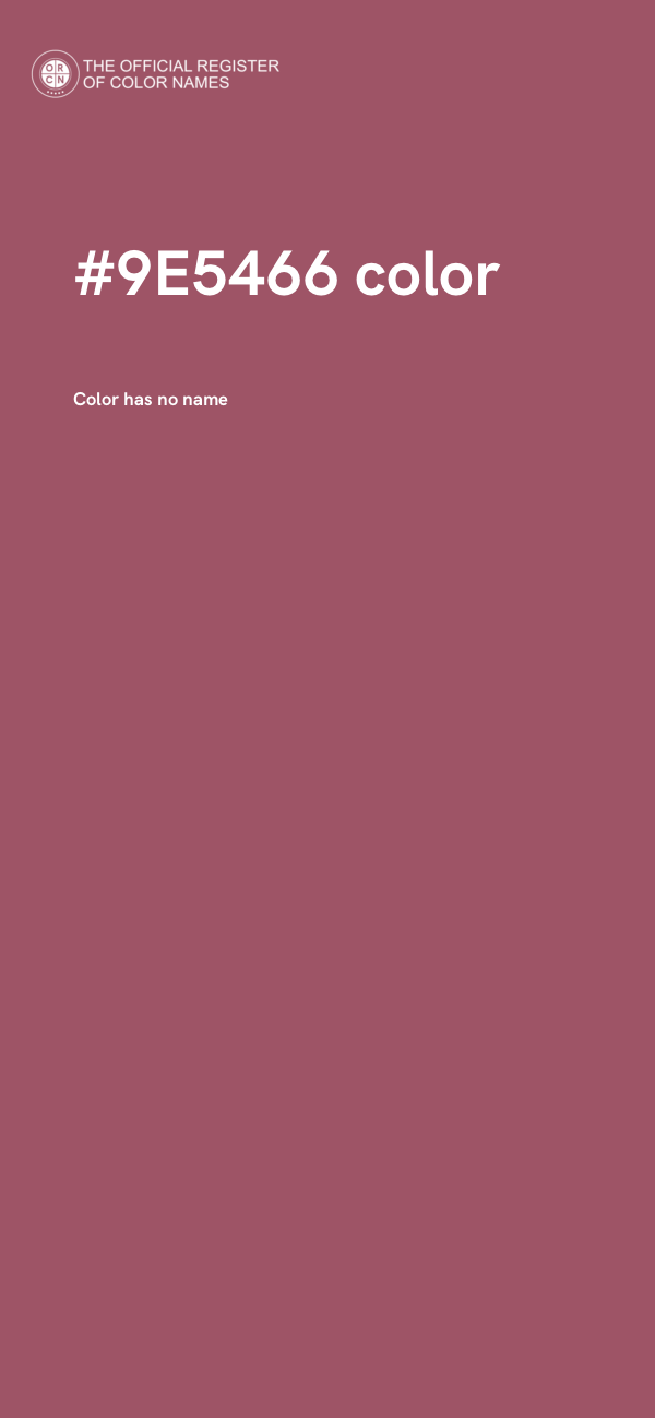 #9E5466 color image
