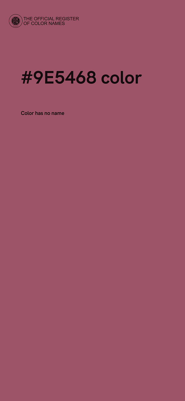 #9E5468 color image