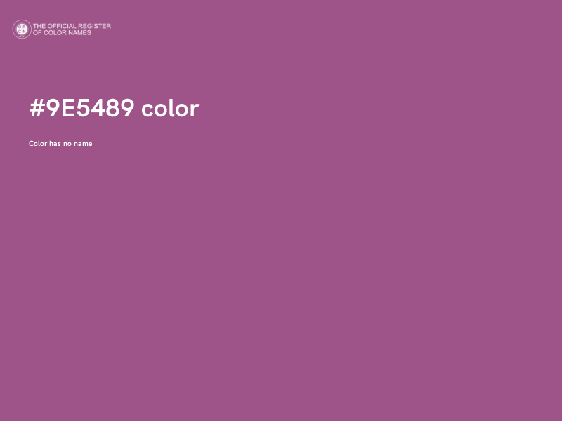 #9E5489 color image