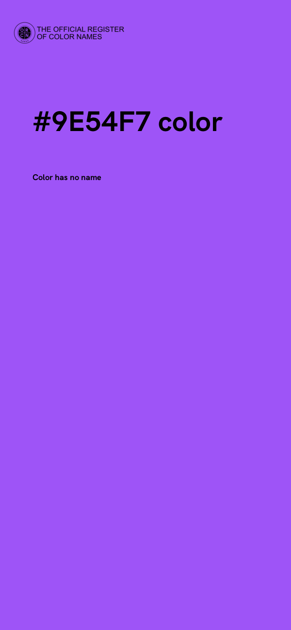 #9E54F7 color image