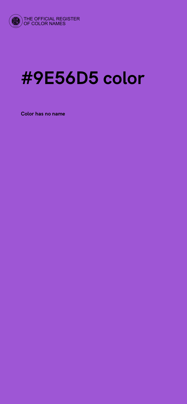 #9E56D5 color image