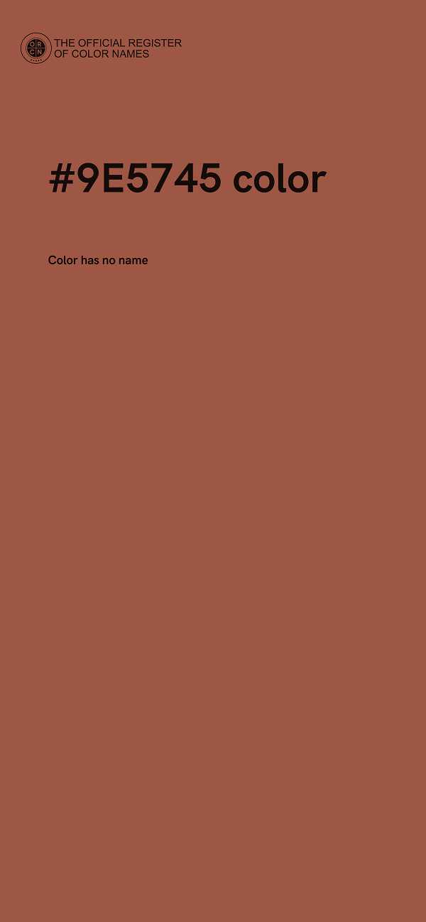 #9E5745 color image
