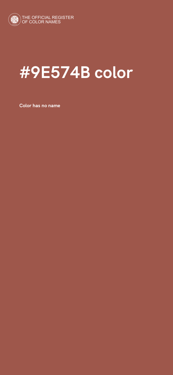 #9E574B color image