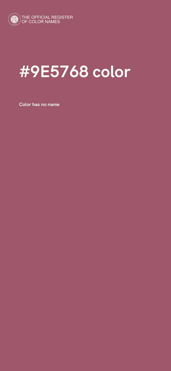 #9E5768 color image