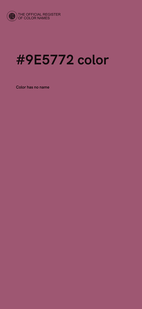 #9E5772 color image
